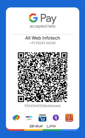 All Web Infotech - Payment Options - All Web Vision