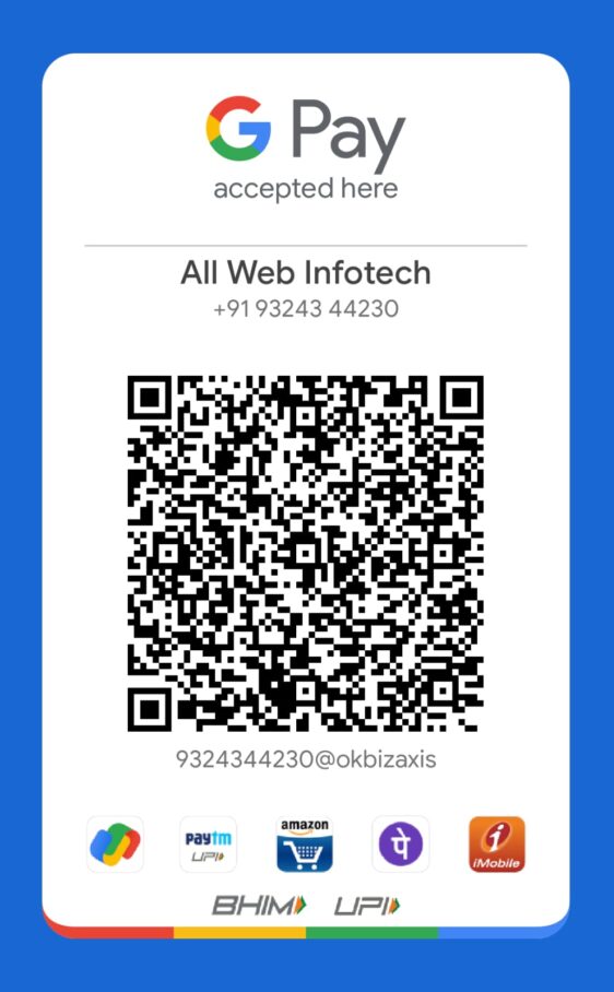 All Web Infotech – Payment Options - All Web Vision